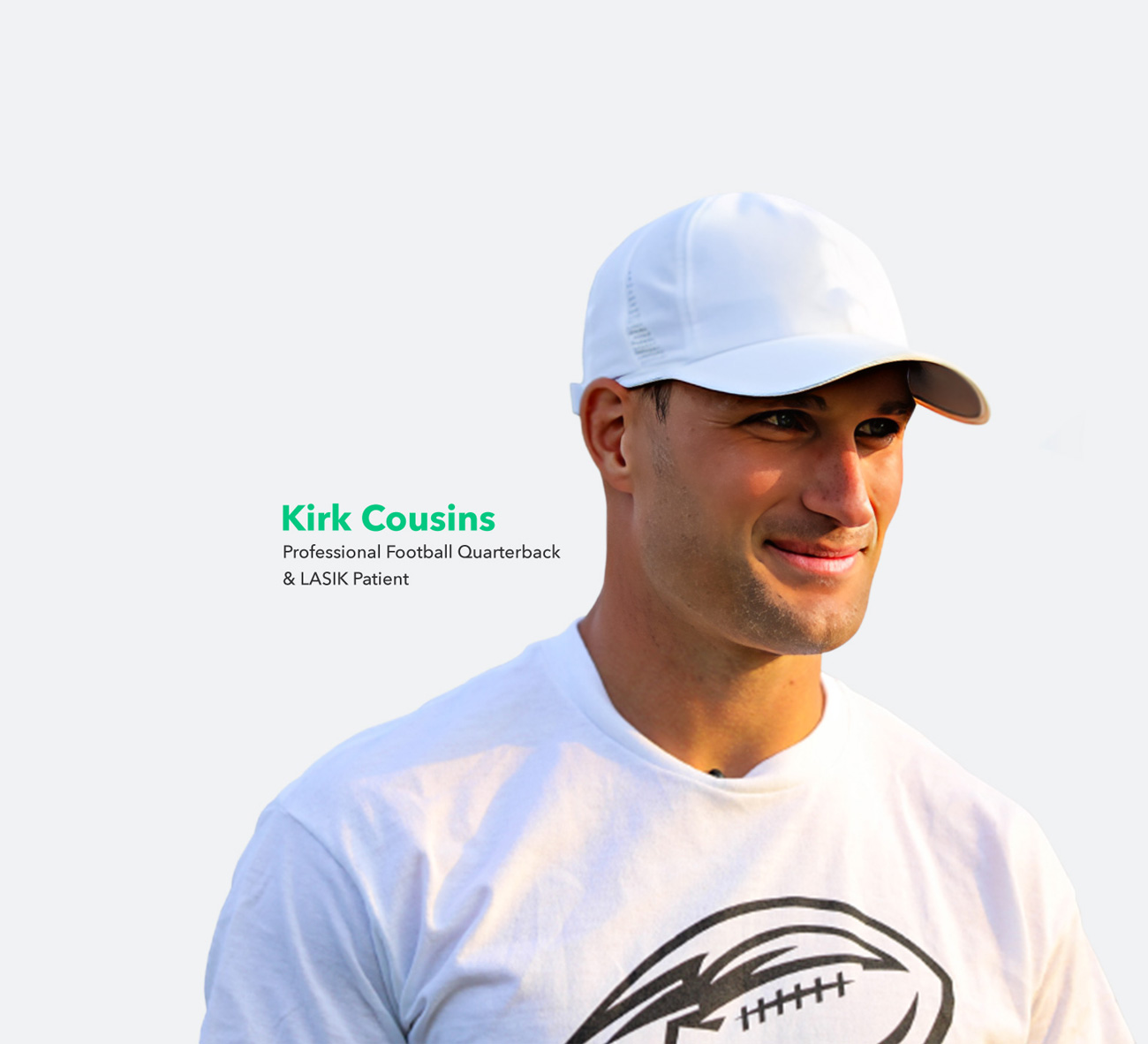 Kirk Cousins, Pro Football Player and LASIK Patient
