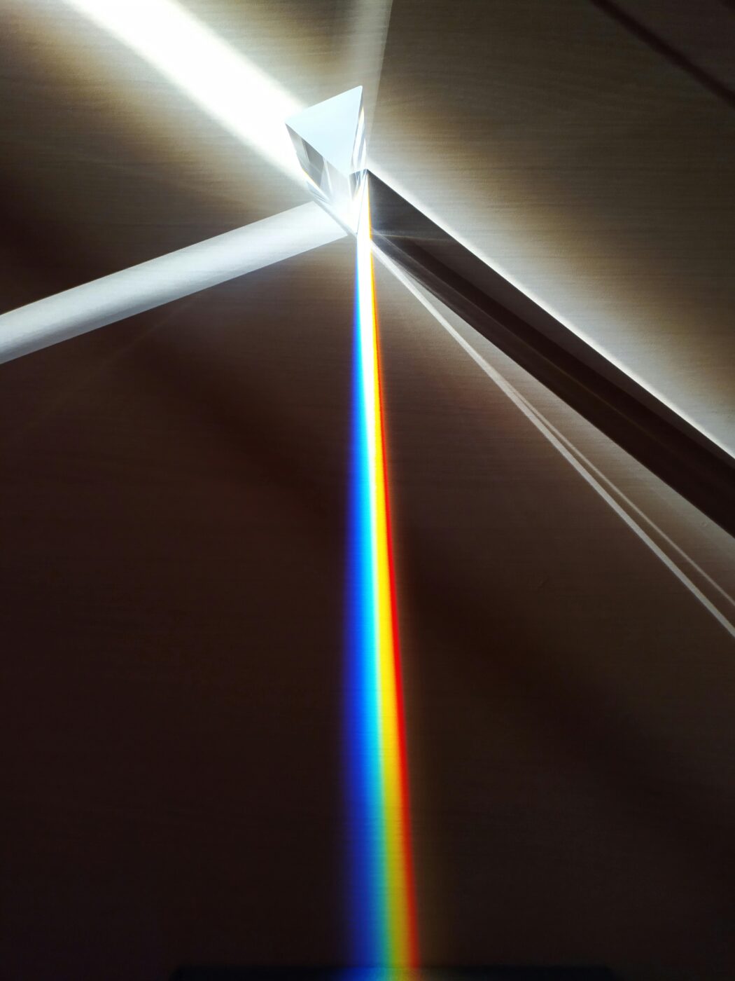 Light Prism Showing Blue Light