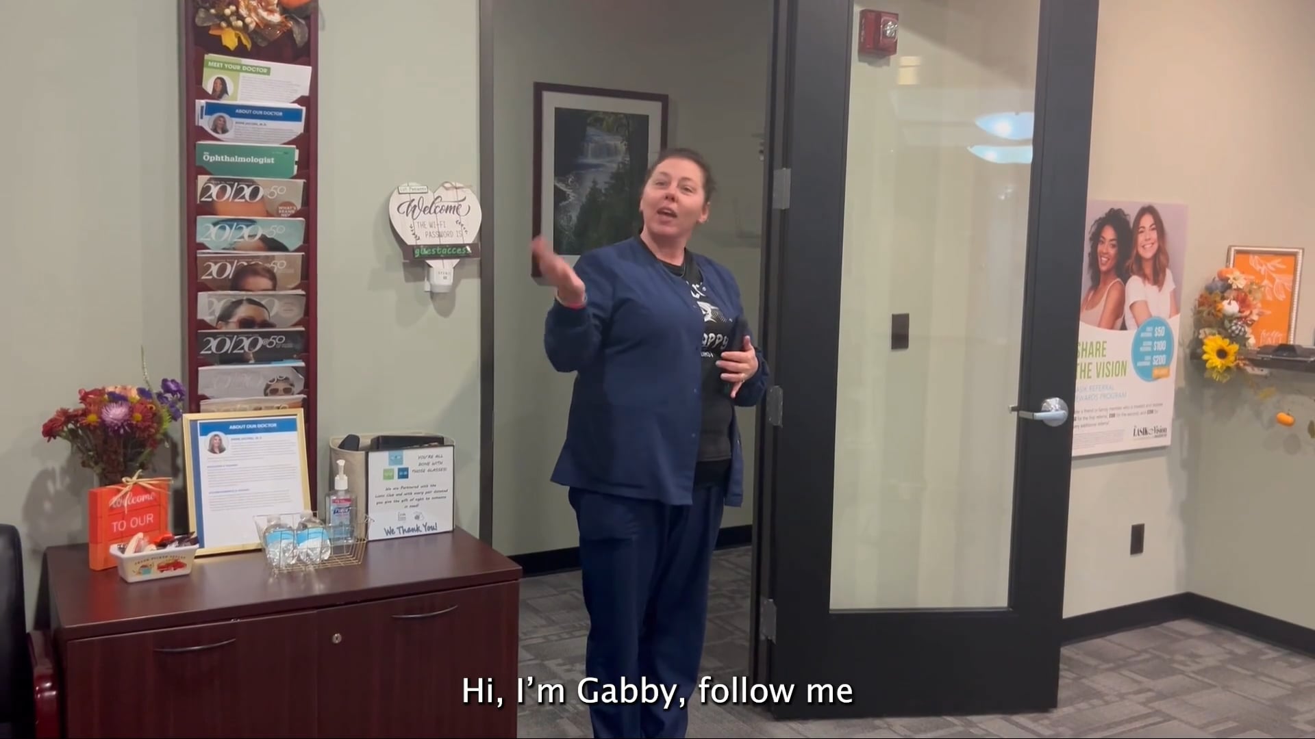 Staff at The LASIK Vision Institute Southfield office welcoming a patient for a laser eye surgery consultation.